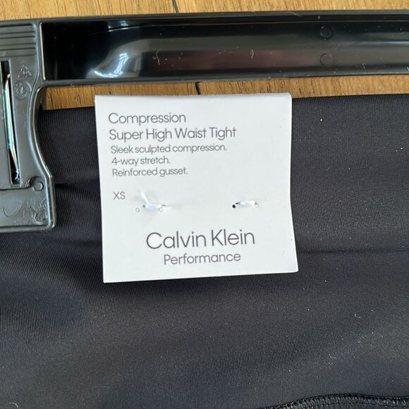 Calvin Klein Women's Super High Waist Full Length Tight Black NEW with tag - Picture 8 of 8